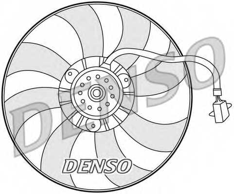 Вентилятор охлаждения двигателя DENSO DER32007 - изображение