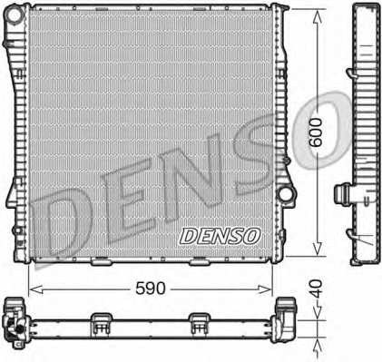 Радиатор охлаждения двигателя DENSO DRM05112 - изображение