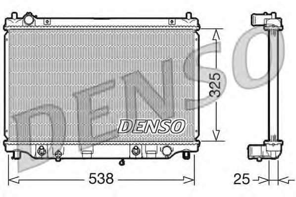 Радиатор охлаждения двигателя DENSO DRM44017 - изображение