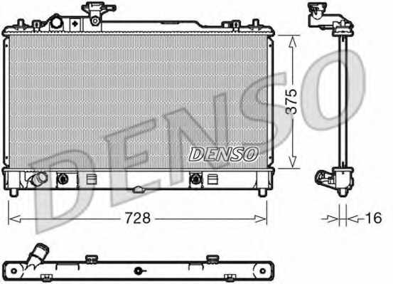 Радиатор охлаждения двигателя DENSO DRM44029 - изображение