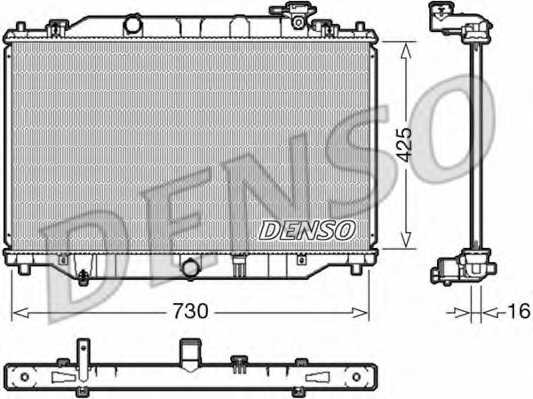Радиатор охлаждения двигателя DENSO DRM44039 - изображение