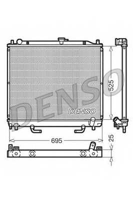 Радиатор системы охлаждения <b>DENSO DRM45015</b> - изображение