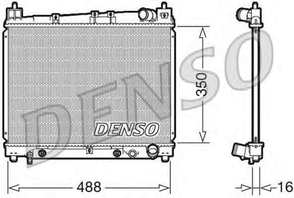 Радиатор охлаждения двигателя DENSO DRM50080 - изображение