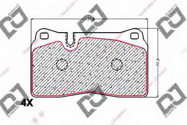 Колодки тормозные дисковые | перед | <b>DJ PARTS BP1913</b> - изображение Колодки тормозные дисковые | перед | <b>DJ PARTS BP1913</b> - изображение