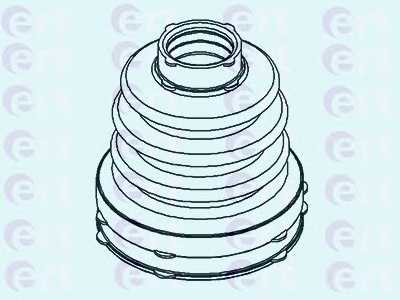Комплект пылника приводного вала ERT 500437 - изображение