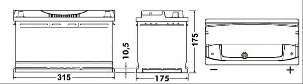 Аккумулятор EXIDE 110TE / EA852 - изображение 1