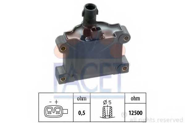 Катушка зажигания FACET EPS 1.970.285S / 9.6185S - изображение