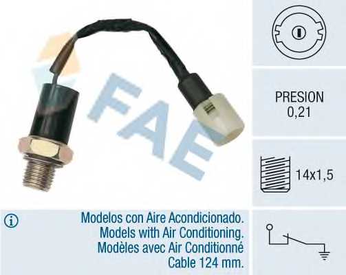 Датчик давления масла FAE 12510 - изображение