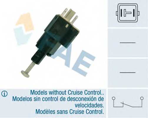 Выключатель фонаря сигнала торможения FAE 24505 - изображение Выключатель фонаря сигнала торможения FAE 24505 - изображение