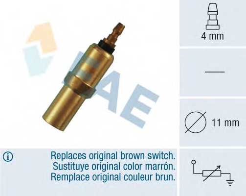 Датчик температуры охлаждающей жидкости FAE 32150 - изображение