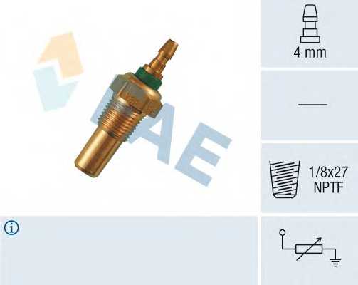 Датчик температуры охлаждающей жидкости FAE 32470 - изображение