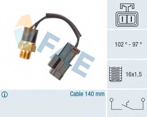 Термовыключатель вентилятора радиатора FAE 37520 - изображение