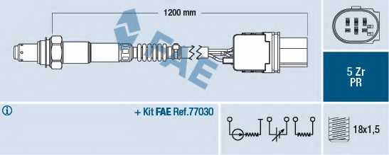 Лямбда-зонд FAE 75050 - изображение