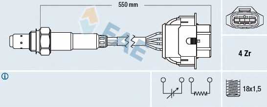 Лямбда-зонд FAE 77342 - изображение