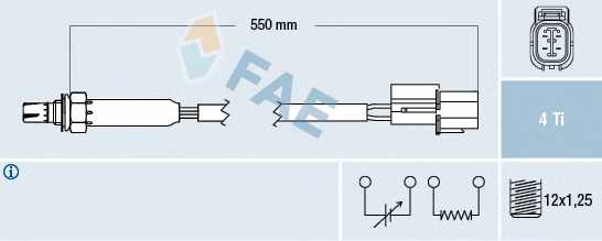Лямбда-зонд FAE 77350 - изображение