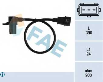 _=1.953.046 !датчик полож. коленвала Fiat Palio 1.4i/1.6i, Kia Sportage 2.0i/2.0TDi 94> <b>FAE 79053</b> - изображение