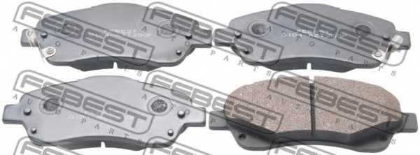 Колодки тормозные дисковые передний <b>FEBEST 0101-AZT250F</b> - изображение Колодки тормозные дисковые передний <b>FEBEST 0101-AZT250F</b> - изображение