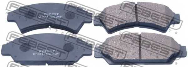 Колодки тормозные дисковые передний для TOYOTA VISTA(CV3#,CV4#,SV3#,SV4#) <b>FEBEST 0101-CV30F</b> - изображение
