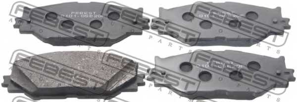 Колодки тормозные дисковые передний для LEXUS IS(ALE2#, AVE3#, GSE2#, GSE3#, USE2#) <b>FEBEST 0101-GSE20F</b> - изображение