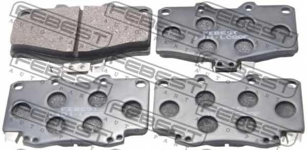 Колодки тормозные дисковые передний для TOYOTA 4 RUNNER, HILUX, LAND CRUISER 90, LAND CRUISER <b>FEBEST 0101-LC90F</b> - изобр Колодки тормозные дисковые передний для TOYOTA 4 RUNNER, HILUX, LAND CRUISER 90, LAND CRUISER <b>FEBEST 0101-LC90F</b> - изображение
