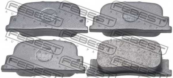 Колодки тормозные дисковые задний для LEXUS ES / TOYOTA ALLION, CALDINA, CAMRY SOLARA, CAMRY, OPA, VISTA, WILL VS, WINDOM <b>FEBEST 0101-MCV20R</b> - изображение