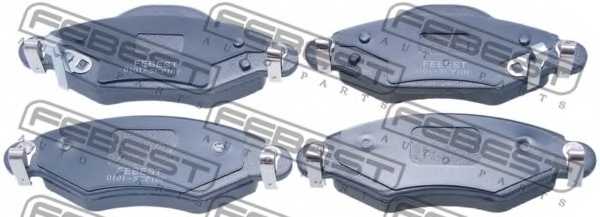 Колодки тормозные дисковые передний для TOYOTA YARIS(NCP1#,NLP1#,SCP1#) <b>FEBEST 0101-SCP10F</b> - изображение Колодки тормозные дисковые передний для TOYOTA YARIS(NCP1#,NLP1#,SCP1#) <b>FEBEST 0101-SCP10F</b> - изображение