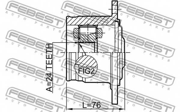 Шарнир приводного вала FEBEST 0111-ACA20R - изображение 1