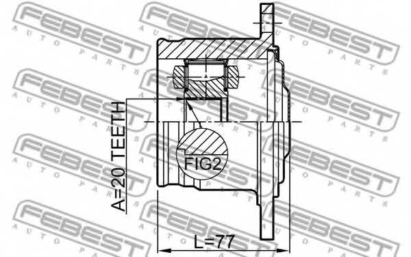 Шарнир приводного вала FEBEST 0111-GX115R - изображение 1