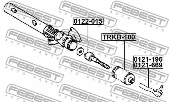 Осевой шарнир рулевой тяги FEBEST 0122-015 - изображение 1