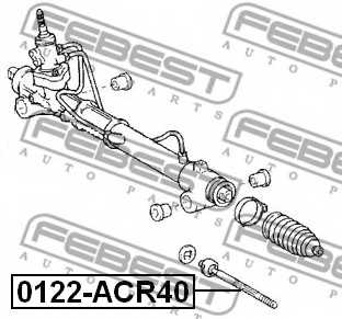 Осевой шарнир рулевой тяги FEBEST 0122-ACR40 - изображение 1