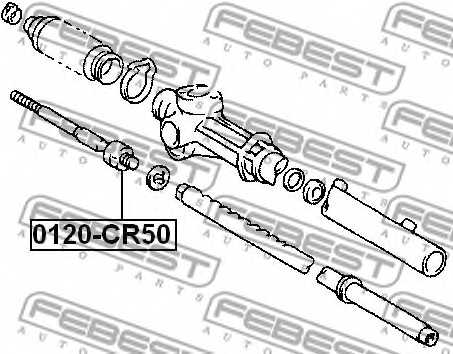 Осевой шарнир рулевой тяги FEBEST 0122-CR50 - изображение 1