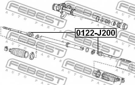 Осевой шарнир рулевой тяги FEBEST 0122-J200 - изображение 1