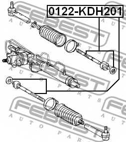 Осевой шарнир рулевой тяги FEBEST 0122-KDH201 - изображение 1
