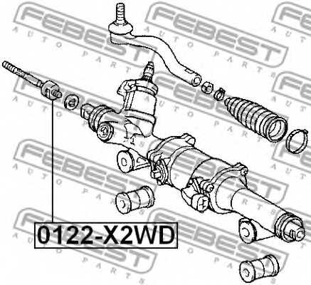 Осевой шарнир рулевой тяги FEBEST 0122-X2WD - изображение 1