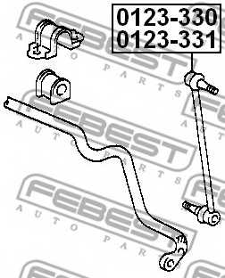 Тяга / стойка стабилизатора FEBEST 0123-331 - изображение 1