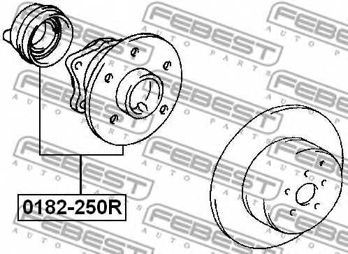 Ступица колеса FEBEST 0182-250R - изображение 1