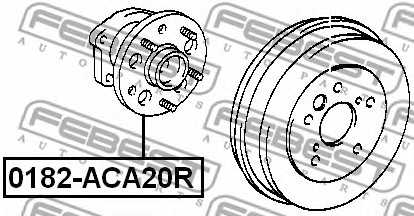 Ступица колеса FEBEST 0182-ACA20R - изображение 1