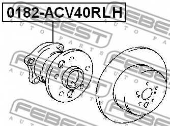 Ступица колеса FEBEST 0182-ACV40RLH - изображение 1