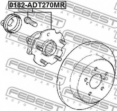 Ступица колеса FEBEST 0182-ADT270MR - изображение 1