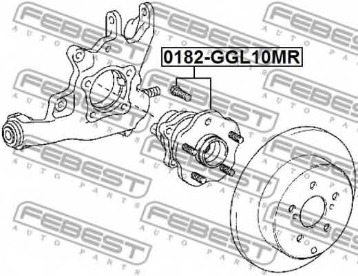 Ступица колеса FEBEST 0182-GGL10MR - изображение 1