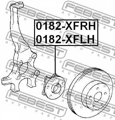 Ступица колеса FEBEST 0182-XFLH - изображение 1