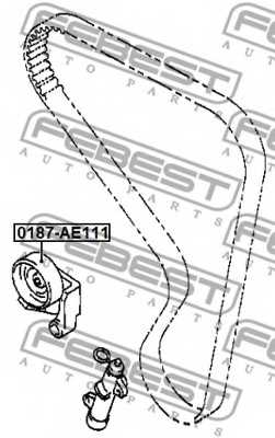 Натяжной ролик ременя ГРМ FEBEST 0187-AE111 - изображение 1