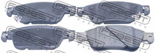 Колодки тормозные дисковые передний для INFINITI EX, G <b>FEBEST 0201-CV36F</b> - изображение
