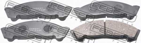 Колодки тормозные дисковые передний <b>FEBEST 0201-F23F</b> - изображение
