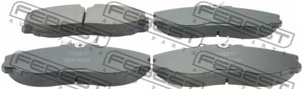 Колодки тормозные дисковые передний для NISSAN SERENA(C23M), TERRANO(R20) <b>FEBEST 0201-R20F</b> - изображение