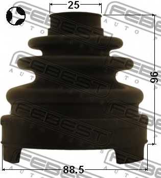 Пыльник приводного вала FEBEST 0215-Z51T - изображение 1