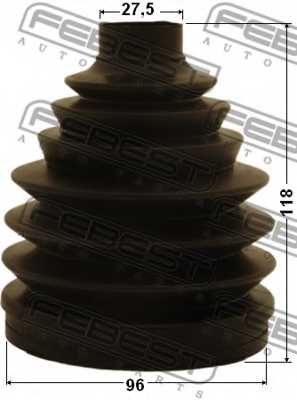 Пыльник шруса внешний NISSAN TERRANO III/PATHFINDER R50 1995-2003 <b>FEBEST 0217-E51</b> - изображение 1