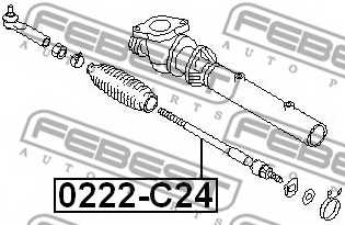 Осевой шарнир рулевой тяги FEBEST 0222-C24 - изображение 1