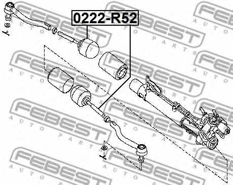 Осевой шарнир рулевой тяги FEBEST 0222-R52 - изображение 1