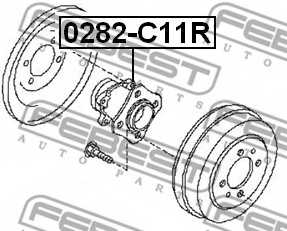 Ступица колеса FEBEST 0282-C11R - изображение 1